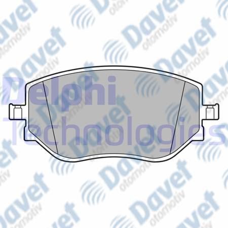 DELPHI LP3644 Fren Balatasi On 258mm Renault Clio V 1.0 1.5 Dci 115 B7ad 06-19-